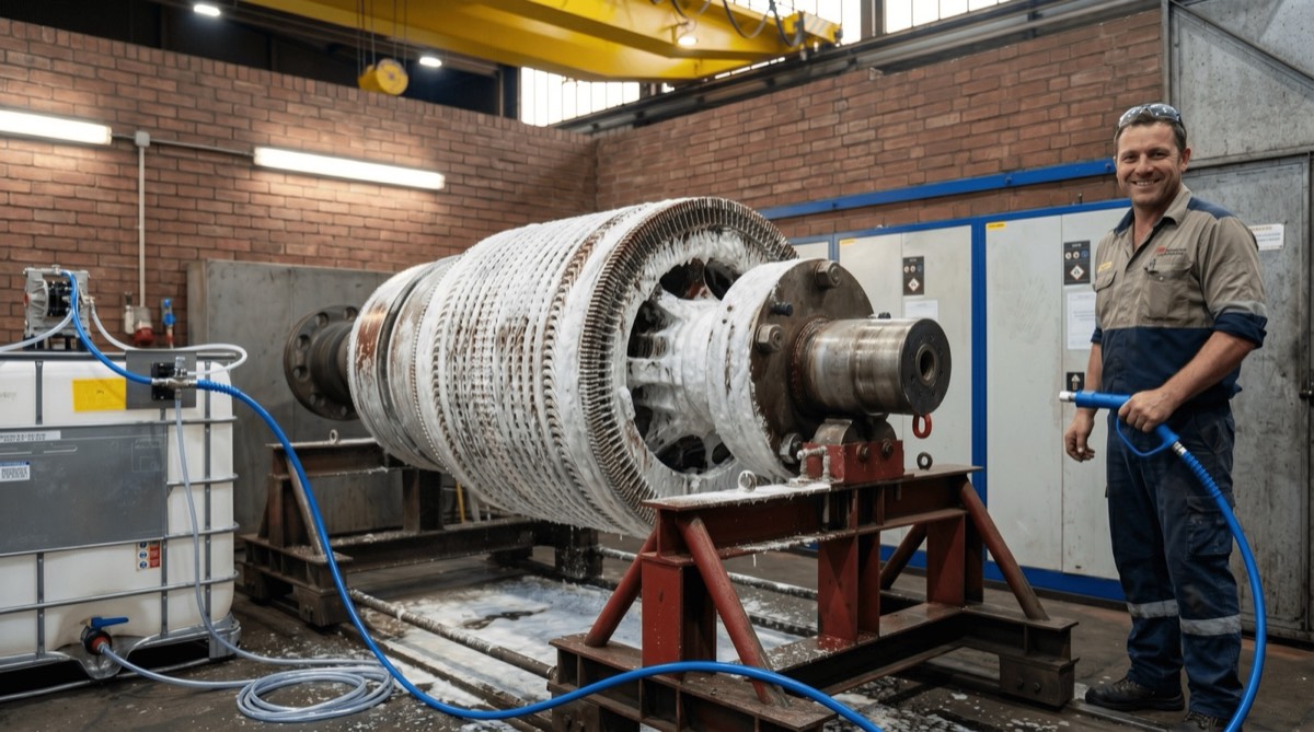 Elektromotoren reinigen zonder geleidende restjes