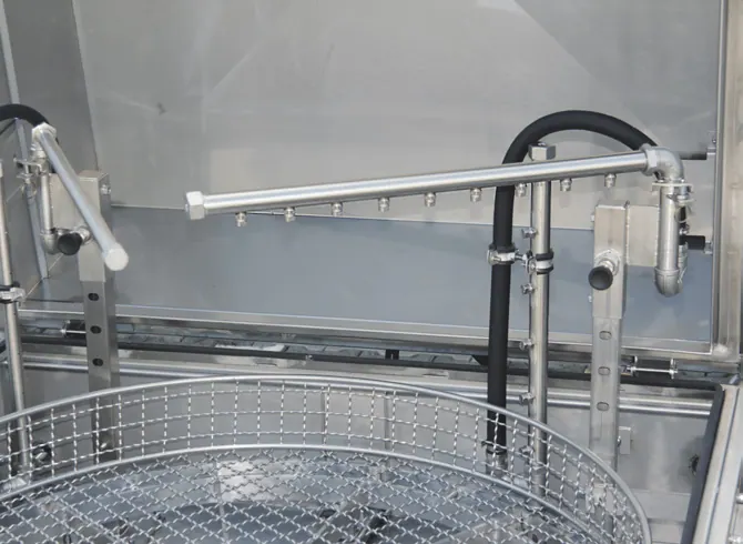 Sproeiarm met vlakstraalsproeiers